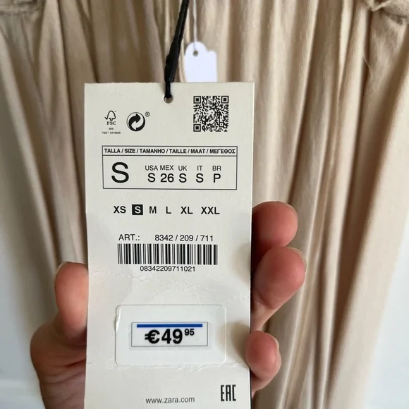 Zara Cream Maxi Dress - Picture 9 of 10